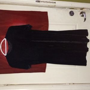Black velvet skater dress.  Size 8/10